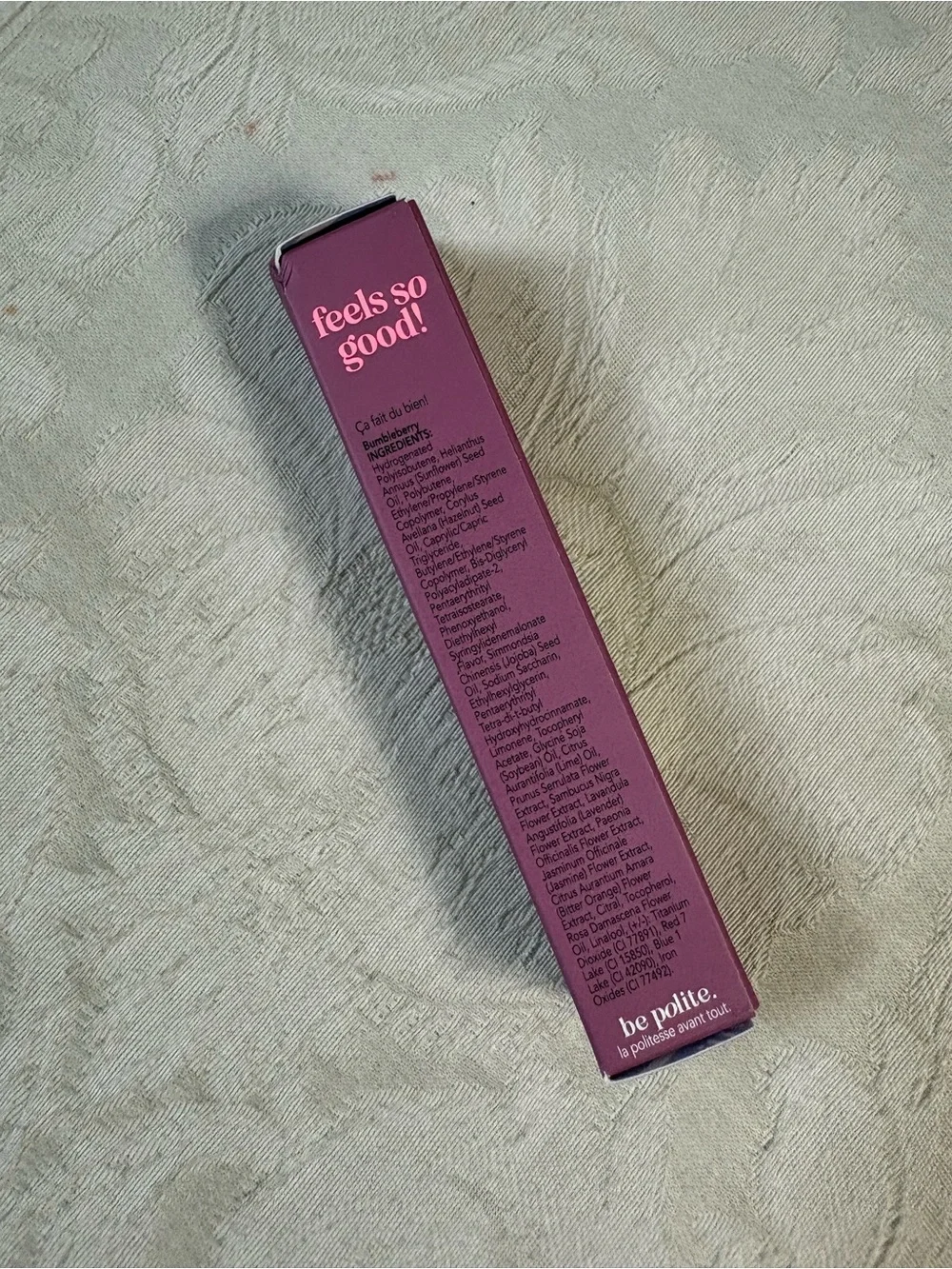 Polite Society Polite Pout Tinted Lip Balm Lipgloss Bumbleberry BNIB